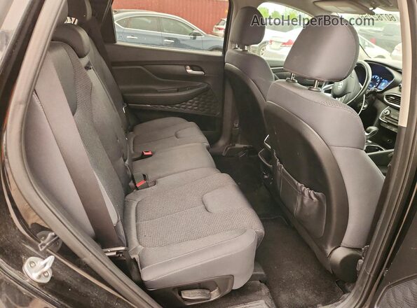 5NMS2CAD4KH121977 2019 HYUNDAI SANTA Black Widok wnętrza z tyłu