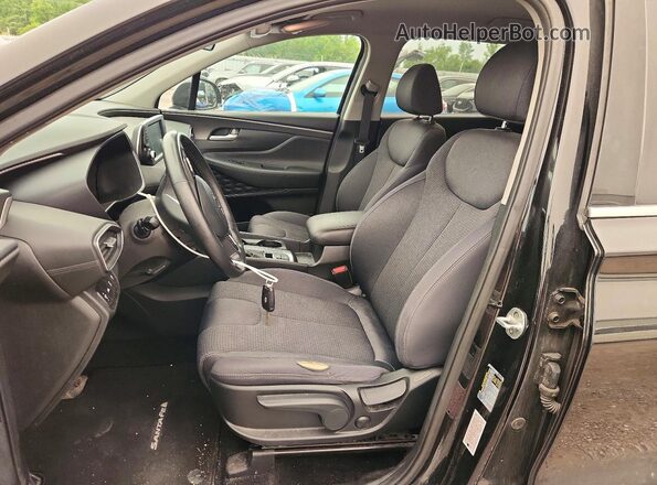 5NMS2CAD4KH121977 2019 HYUNDAI SANTA Black Widok wnętrza z przodu