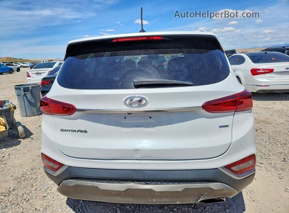 5NMS2CAD5LH156349 2020 HYUNDAI SANTA White Вид ззаду