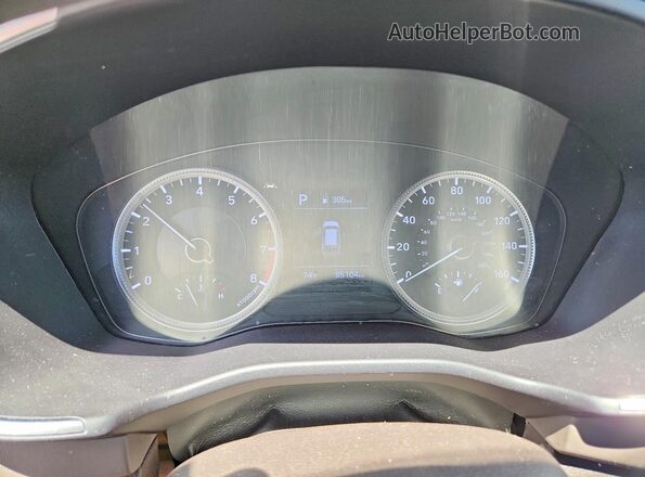 5NMS2CAD5LH156349 2020 HYUNDAI SANTA White Вид щитка приладів