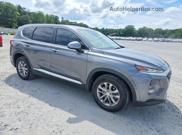 5NMS2CAD7KH023106 2019 HYUNDAI SANTA Gray Передня права чверть