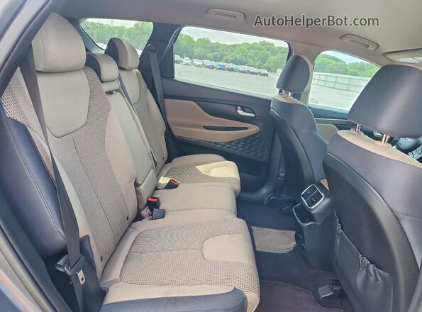 5NMS2CAD7KH023106 2019 HYUNDAI SANTA Gray Вид задньої частини салону