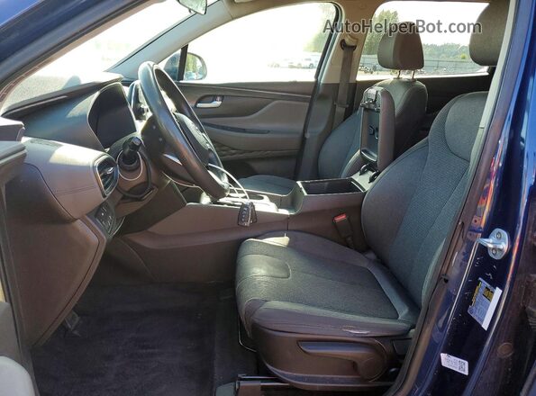 5NMS2CAD7KH110715 2019 HYUNDAI SANTA Blue Widok wnętrza z przodu