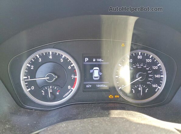 5NMS2CAD7KH110715 2019 HYUNDAI SANTA Blue Widok zestawu wskaźników