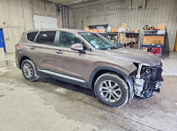 5NMS2CAD7KH123948 2019 HYUNDAI SANTA Бежевый Передняя правая четверть
