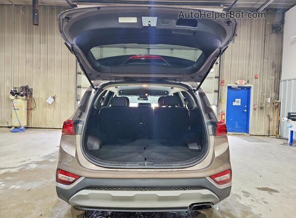5NMS2CAD7KH123948 2019 HYUNDAI SANTA Бежевый Вид сзади