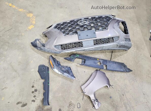 5NMS2CAD7KH123948 2019 HYUNDAI SANTA Бежевый Вид наклейки с VIN-кодом