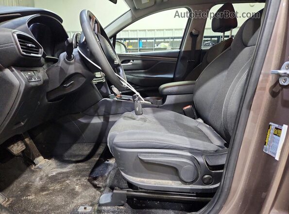 5NMS2CAD7KH123948 2019 HYUNDAI SANTA Бежевый Вид салона спереди