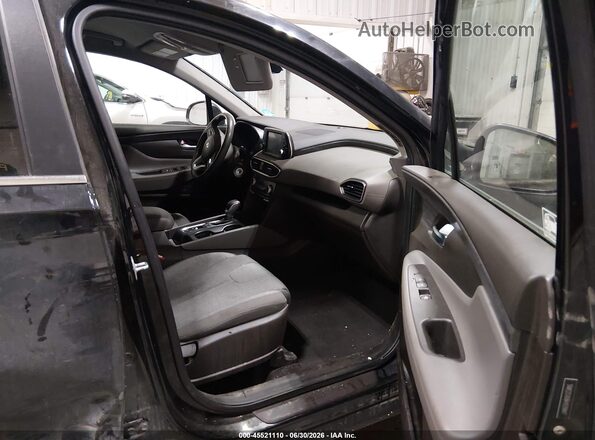 5NMS2CAD8KH039847 2019 HYUNDAI SANTA FE Black Widok wnętrza z przodu