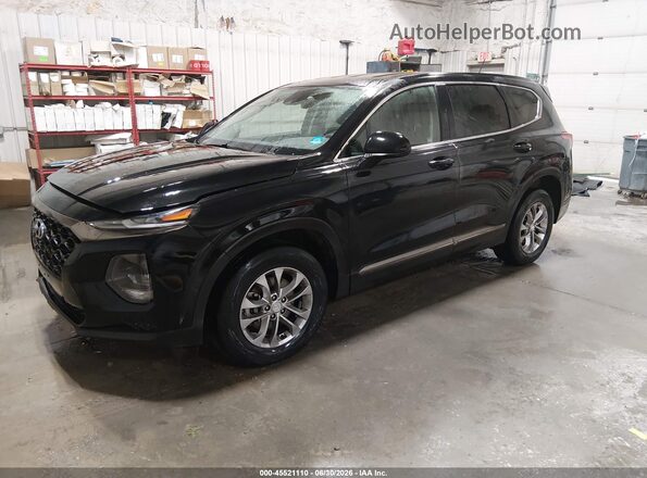 5NMS2CAD8KH039847 2019 HYUNDAI SANTA FE Black Przód lewy
