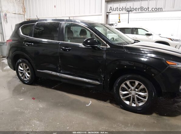 5NMS2CAD8KH039847 2019 HYUNDAI SANTA FE Black Widok z przodu