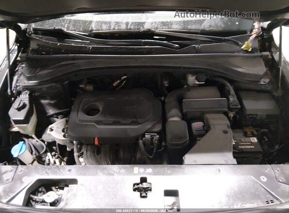 5NMS2CAD8KH039847 2019 HYUNDAI SANTA FE Black Widok z tyłu