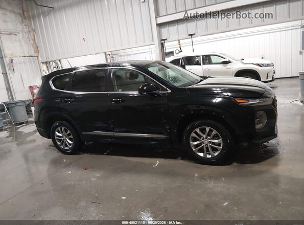 5NMS2CAD8KH039847 2019 HYUNDAI SANTA FE Black Widok wnętrza z tyłu
