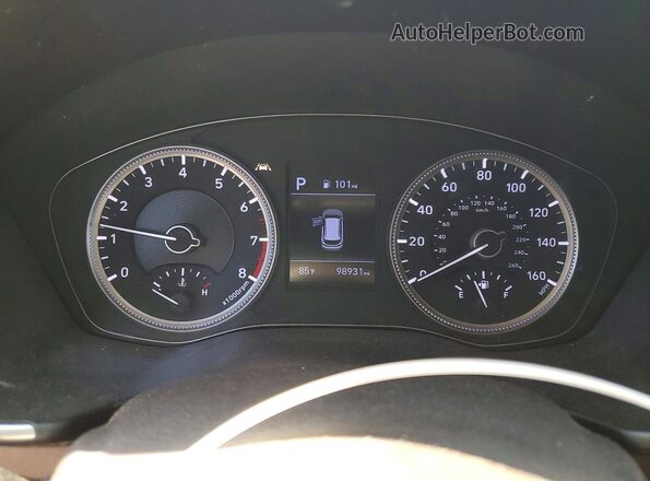 5NMS2CAD8KH047740 2019 HYUNDAI SANTA White Vista del cuadro de instrumentos