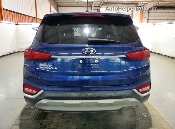 5NMS2CAD8LH209318 2020 HYUNDAI SANTA Blue Вид ззаду