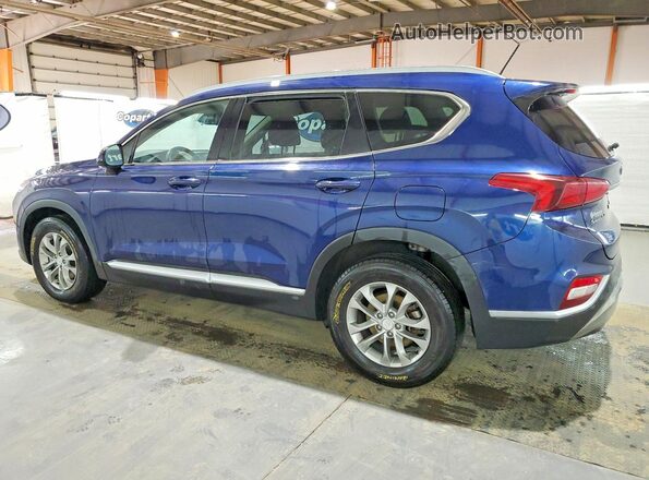 5NMS2CAD8LH209318 2020 HYUNDAI SANTA Blue Задня ліва чверть