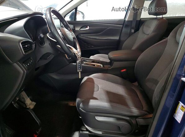 5NMS2CAD8LH209318 2020 HYUNDAI SANTA Blue Вид салону спереду