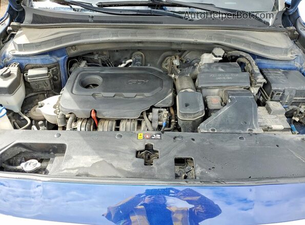 5NMS2CAD8LH209318 2020 HYUNDAI SANTA Blue Вид підкапотного простору