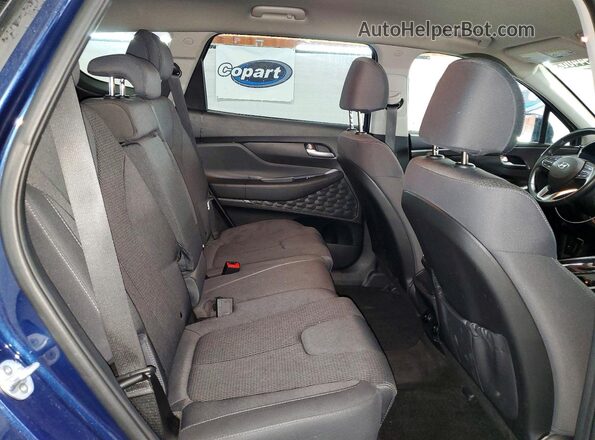 5NMS2CAD8LH209318 2020 HYUNDAI SANTA Blue Вид задньої частини салону