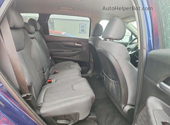 5NMS2CAD9KH013354 2019 HYUNDAI SANTA Blue Հետևի նստատեղերի տեսք
