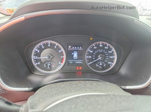5NMS2CAD9KH013354 2019 HYUNDAI SANTA Blue Սարքավորումների վահանակի տեսք