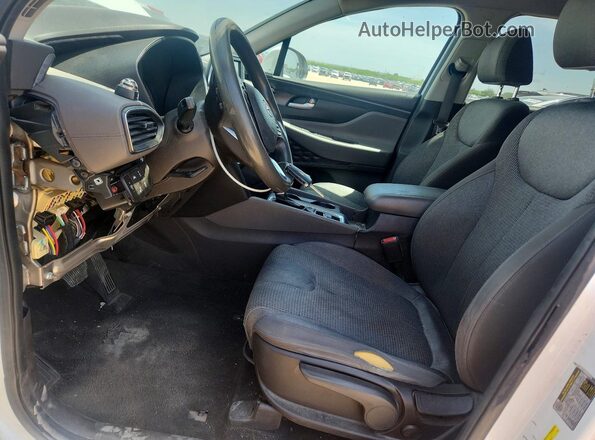 5NMS2CAD9KH083419 2019 HYUNDAI SANTA White Front interior view