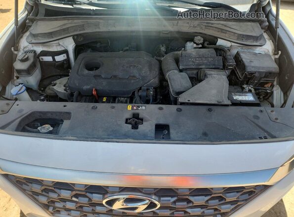 5NMS2CAD9KH083419 2019 HYUNDAI SANTA White Engine compartment view