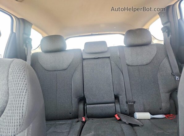 5NMS2CAD9KH083419 2019 HYUNDAI SANTA White Rear seats view