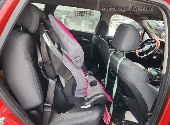 5NMS2CAD9KH086448 2019 HYUNDAI SANTA Red უკანა სალონის ხედი