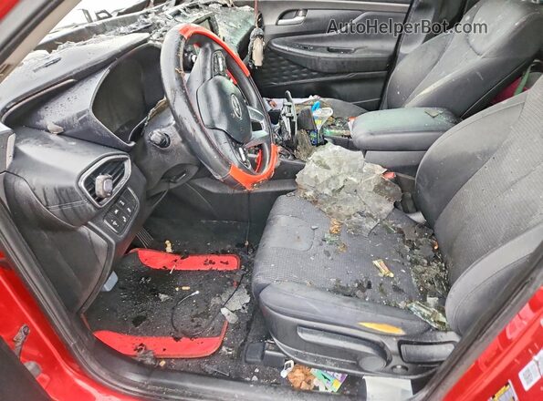 5NMS2CAD9KH086448 2019 HYUNDAI SANTA Red წინა სალონის ხედი