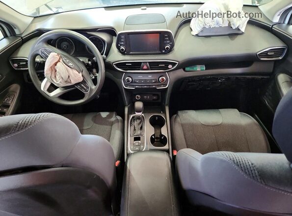 5NMS2CAD9KH128696 2019 HYUNDAI SANTA Silver წინა პანელის ხედი