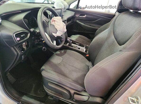 5NMS2CAD9KH128696 2019 HYUNDAI SANTA Silver წინა სალონის ხედი