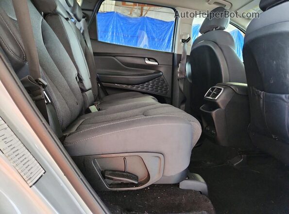 5NMS2CAD9KH128696 2019 HYUNDAI SANTA Silver უკანა სალონის ხედი