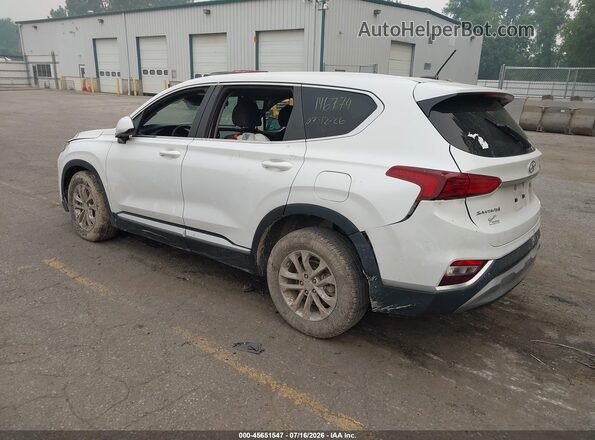 5NMS2CAD9KH132280 2019 HYUNDAI SANTA FE White Հետևի ձախ