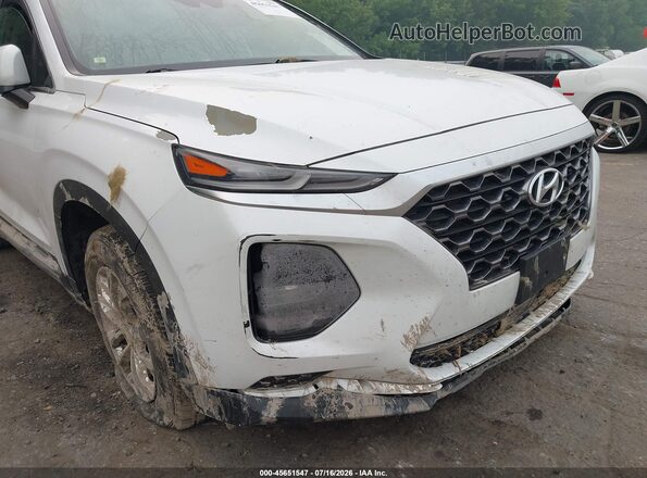 5NMS2CAD9KH132280 2019 HYUNDAI SANTA FE White Առջևի վահանակի տեսք