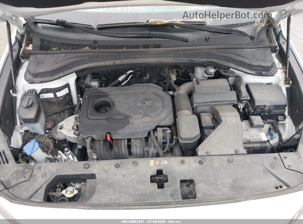5NMS2CAD9KH132280 2019 HYUNDAI SANTA FE White Հետևի տեսք