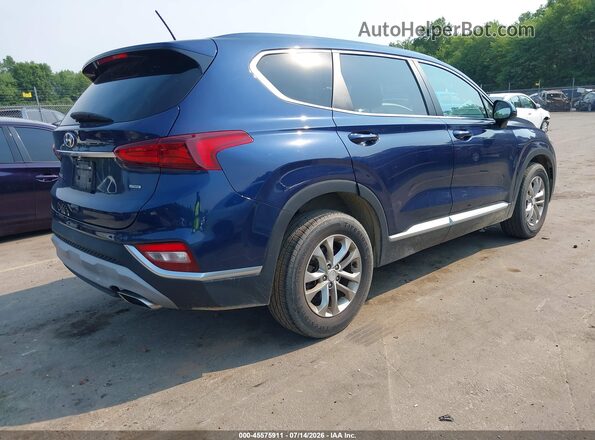 5NMS2CADXKH024458 2019 HYUNDAI SANTA FE Синий Задняя правая четверть