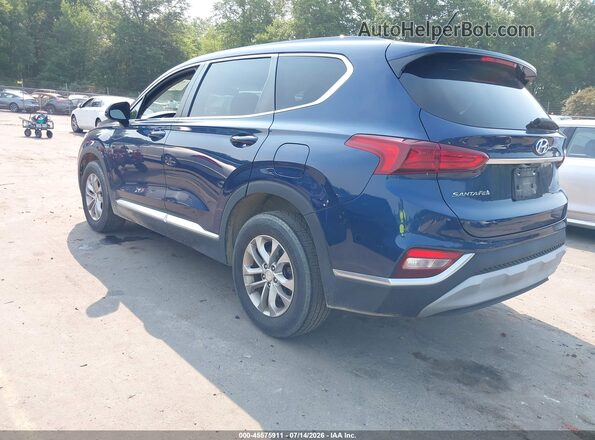 5NMS2CADXKH024458 2019 HYUNDAI SANTA FE Синий Задняя левая четверть