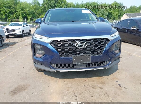 5NMS2CADXKH024458 2019 HYUNDAI SANTA FE Синий Вид спереди