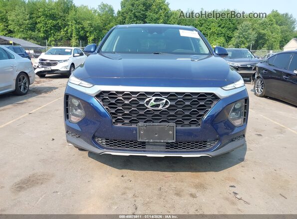 5NMS2CADXKH024458 2019 HYUNDAI SANTA FE Синий Вид щитка приборов