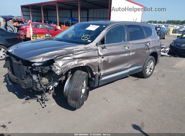 5NMS2CADXKH129033 2019 HYUNDAI SANTA FE Бежевый Передняя левая четверть