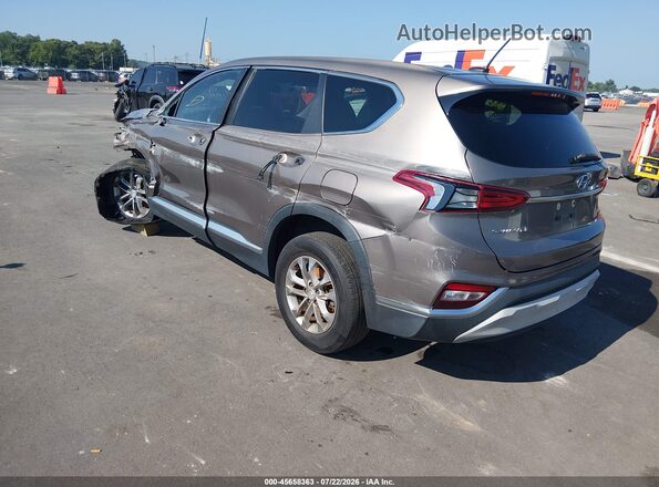 5NMS2CADXKH129033 2019 HYUNDAI SANTA FE Бежевый Задняя левая четверть