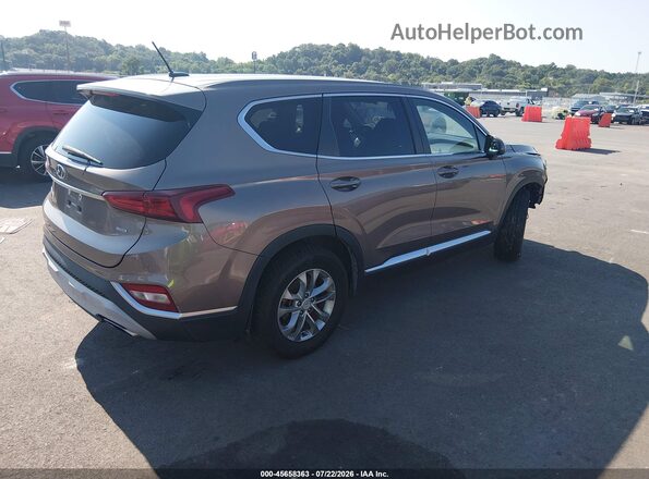 5NMS2CADXKH129033 2019 HYUNDAI SANTA FE Бежевый Задняя правая четверть