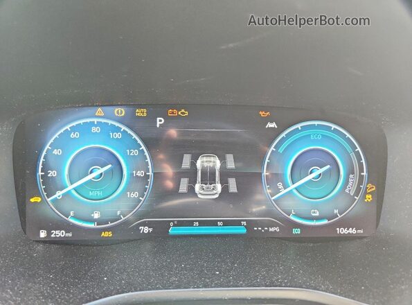 5NMS2DA15PH021289 2023 HYUNDAI SANTA White Սարքավորումների վահանակի տեսք