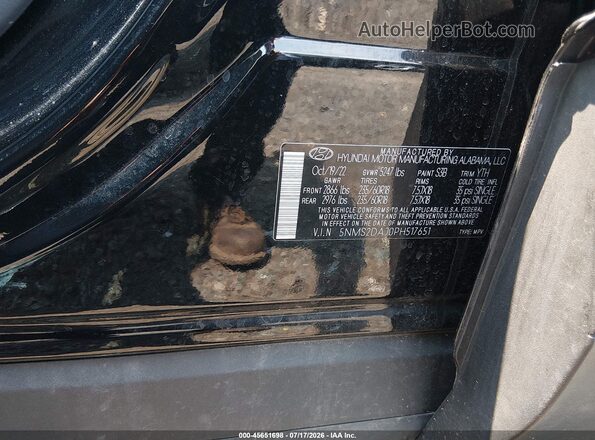 5NMS2DAJ0PH517651 2023 HYUNDAI SANTA FE Black Engine compartment view