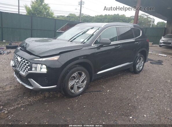 5NMS2DAJ3NH412924 2022 HYUNDAI SANTA FE Черный Передняя левая четверть