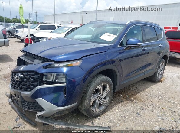 5NMS2DAJ3PH568190 2023 HYUNDAI SANTA FE Blue წინა მარცხენა ხედი სამი მეოთხედიდან