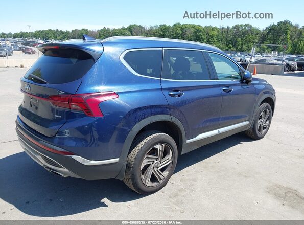 5NMS2DAJ4MH356121 2021 HYUNDAI SANTA FE Blue Trasero derecho