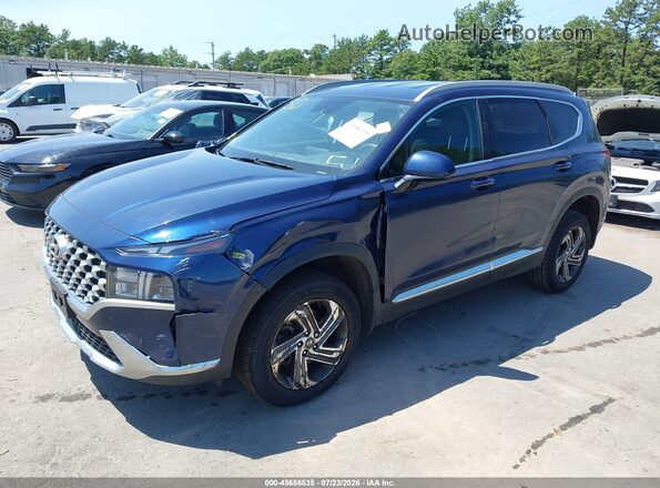 5NMS2DAJ4MH356121 2021 HYUNDAI SANTA FE Blue Vista tres cuartos delantera izquierda