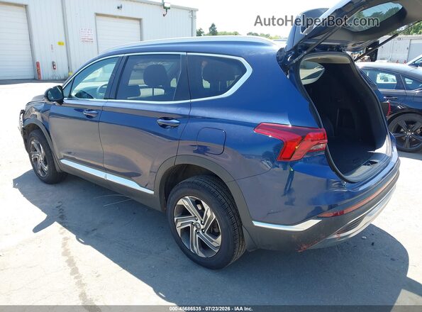5NMS2DAJ4MH356121 2021 HYUNDAI SANTA FE Blue Trasero izquierdo
